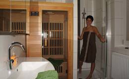Badezimmer in der Lindenberg-Stub´n