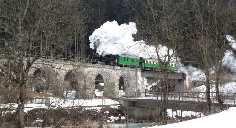 Feistritztalbahn im Winter
