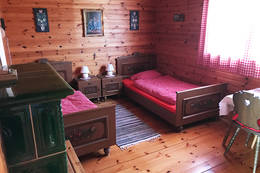 Schlafzimmer in der Gruber Hütte