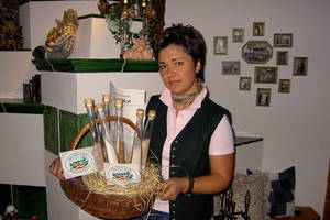 Theresia Knoll with her products