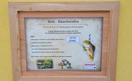 Infotafel beim Almenland-Fischpfad im Naturpark Almenland.