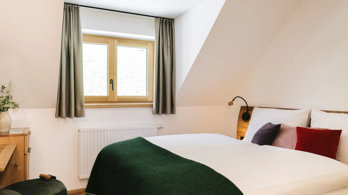Doppelzimmer bei der Weizerhütte auf der Sommeralm im Naturpark Almenland