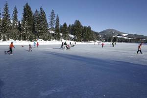Ice skating on the Teichalmsee