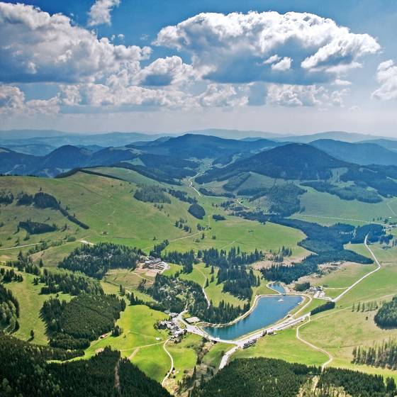 Almenland Panorama mit Teichalmsee