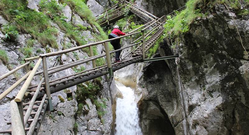 Steiganlage in der Bärenschützklamm
