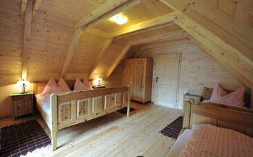 Holzmeisterhütten Schlafzimmer