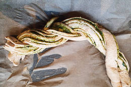 Löwenzahn Pesto Zopf