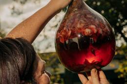 Essigansetzen bei der Essigmanufaktur Oswald/Schaffer im Naturpark Almenland.