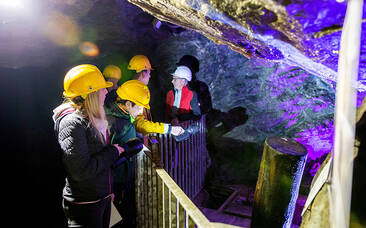 Gruppenführung im Silberbergwerk Arzberg
