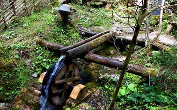 Wasserrad Raabursprung