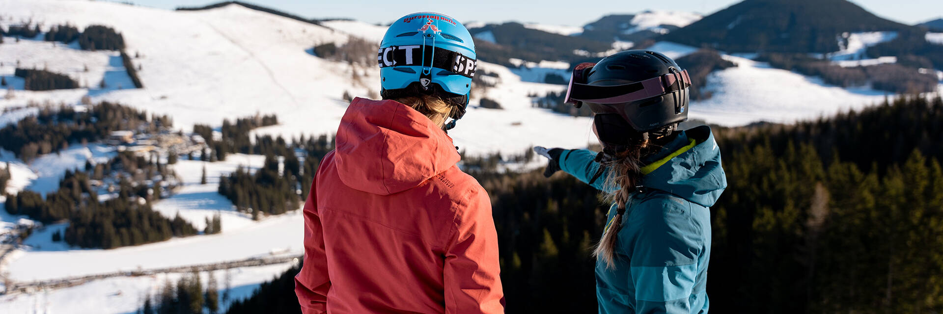 Skifahren im Naturpark Almenland.