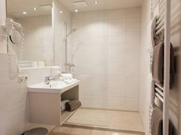 Badezimmer in der Ferienwohnung.