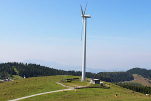 Windrad auf der Sommeralm