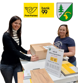 Brigitte und Eva, Postpartner Fladnitz an der Teichalm