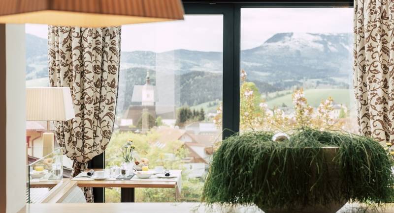 Frühstück mit Aussicht beim Vital-Hotel-Styria