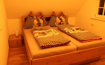 Schlafzimmer im Ferienhaus Schirgi