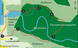 Map of the nature trail