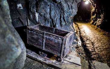 Alter Karren im Silberbergwerk Arzberg