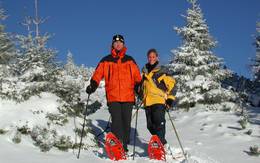 Winterwandern auf gekennzeichneten Wanderwegen