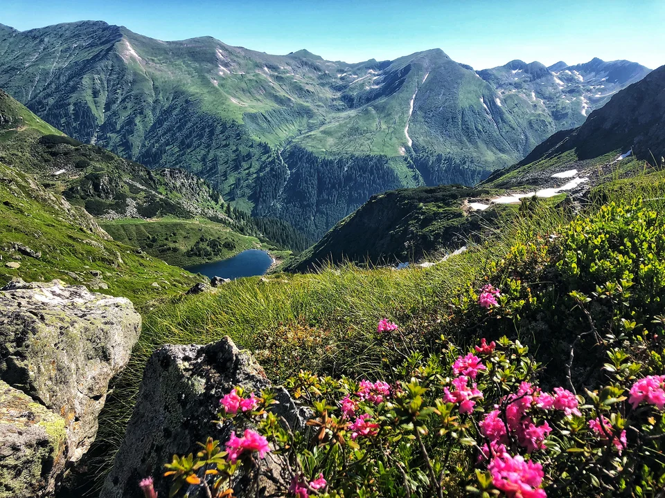 Landschaftsaufnahme aus dem Naturpark Sölktäler in der Steiermark.