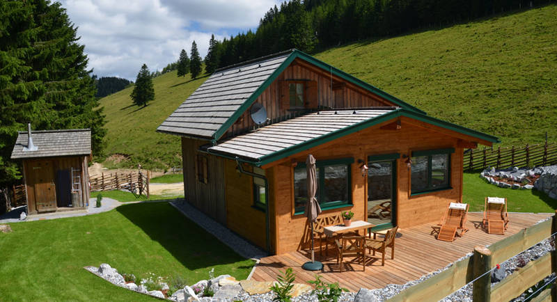 Die Almhütte Huber auf der Teichalm