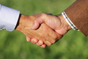 Wirtschaft Handschlag Almenland