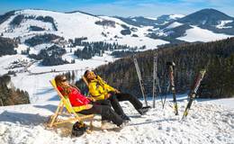 Enjoy the winter at the top of the mountain