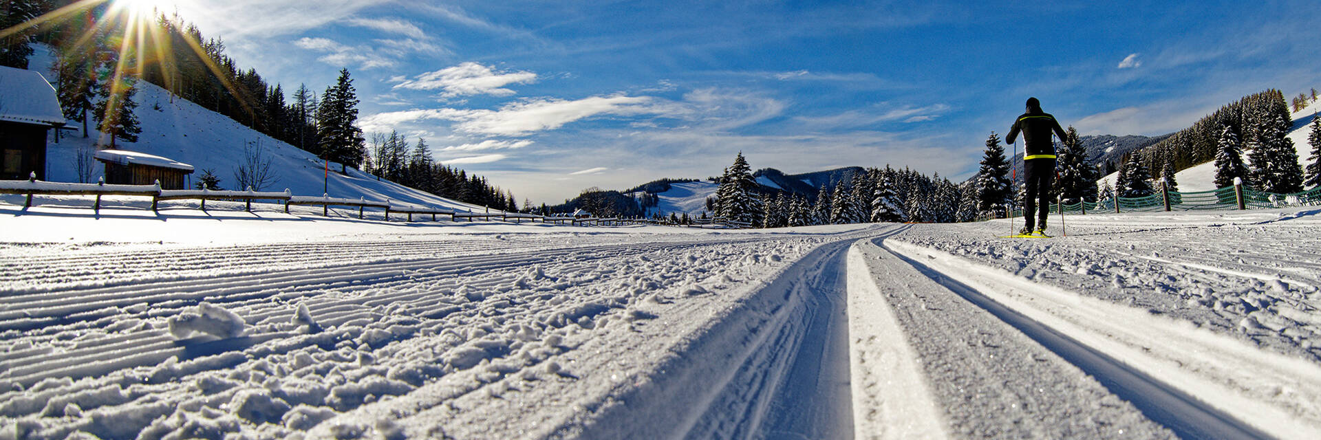 Langlaufen im Naturpark Almenland.