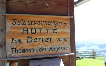 Die Selbstversorgerhütte auf der Sommeralm