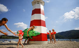 Leuchtturm beim Stubenbergsee Foto Bergmann Apfelland