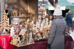 Adventmarkt Stand auf der Brandlucken im Naturpark Almenland
