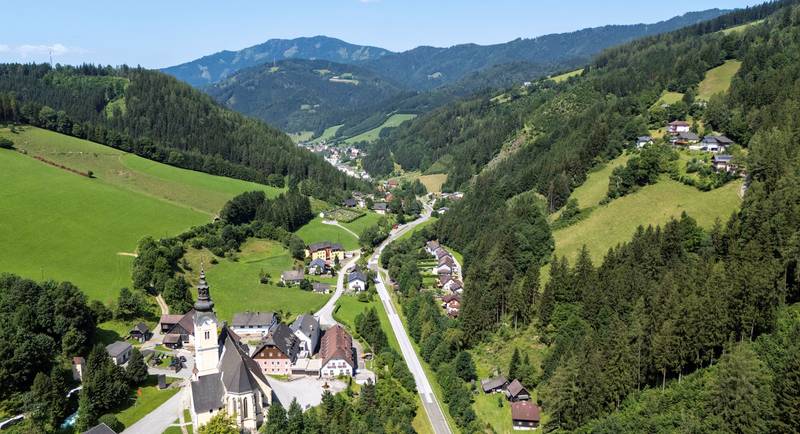 Ortsteil St. Erhard in der Gemeinde Breitenau am Hochlantsch im Naturpark Almenland, © Oststeiermark Tourismus, Kurt Elmleitner
