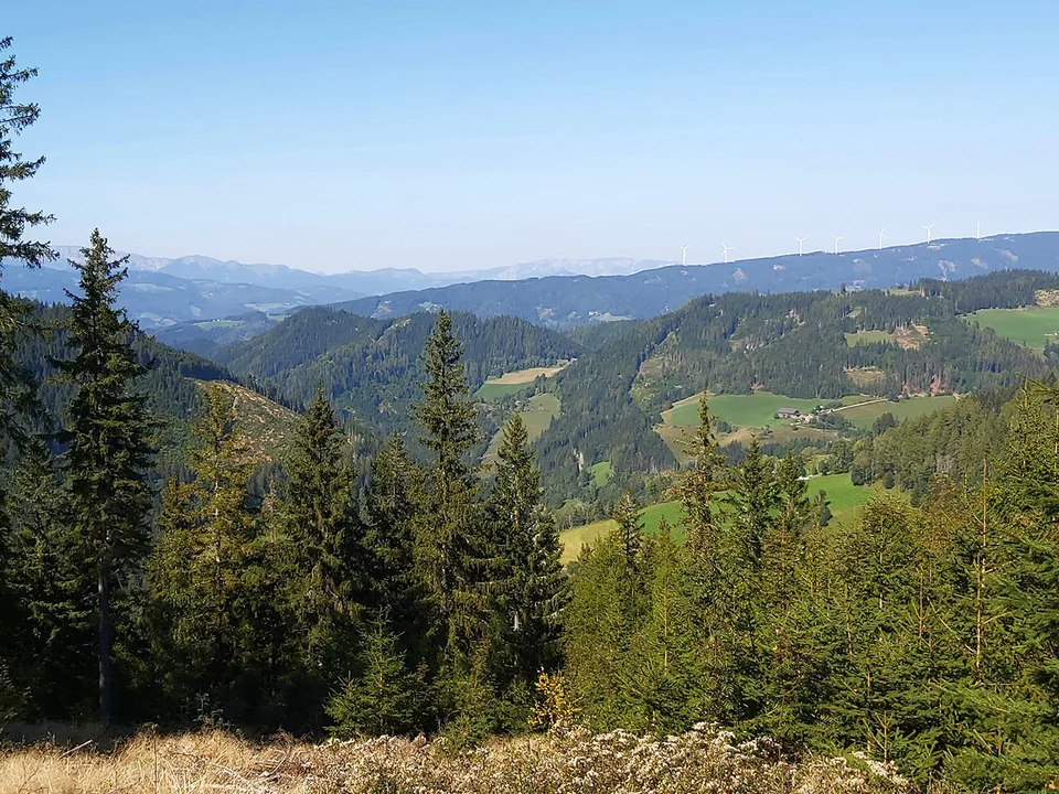 Hofbaueralm-Runde Ausblick Eibegg