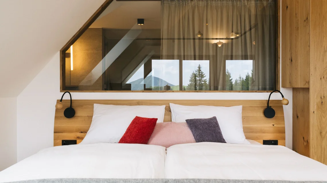 Doppelzimmer bei der Weizerhütte auf der Sommeralm im Naturpark Almenland