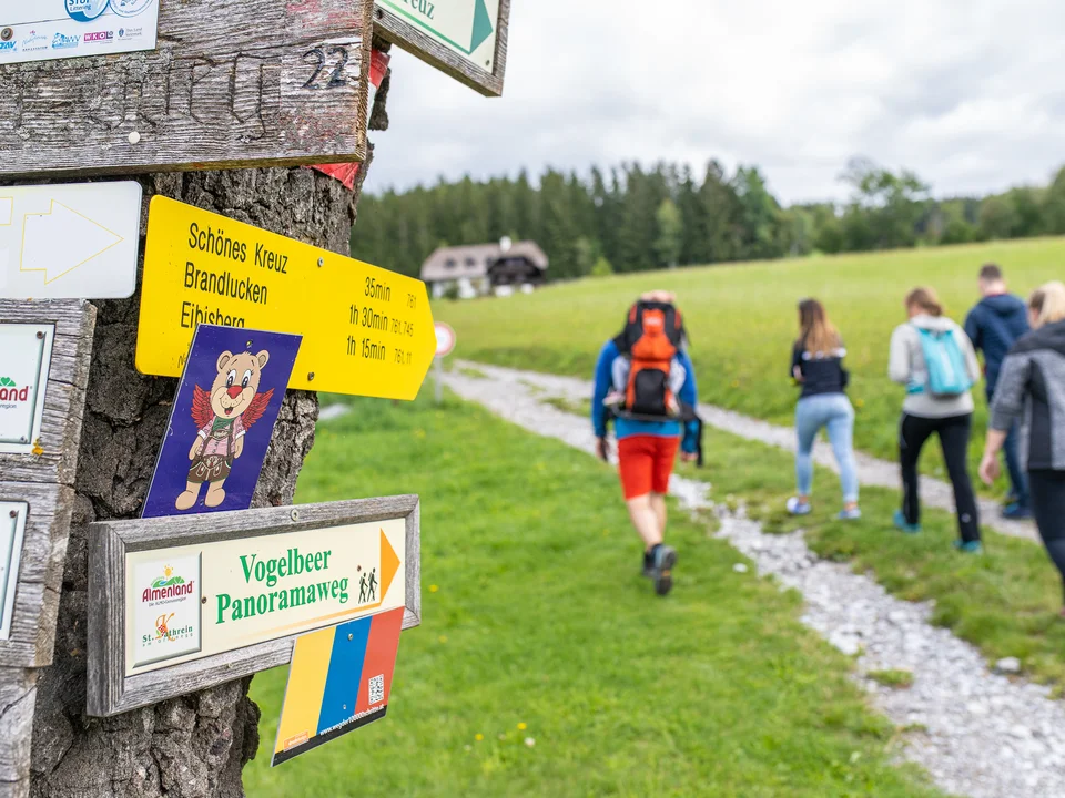 Der Vogelbeer-Panoramaweg in St. Kathrein am Offenegg.