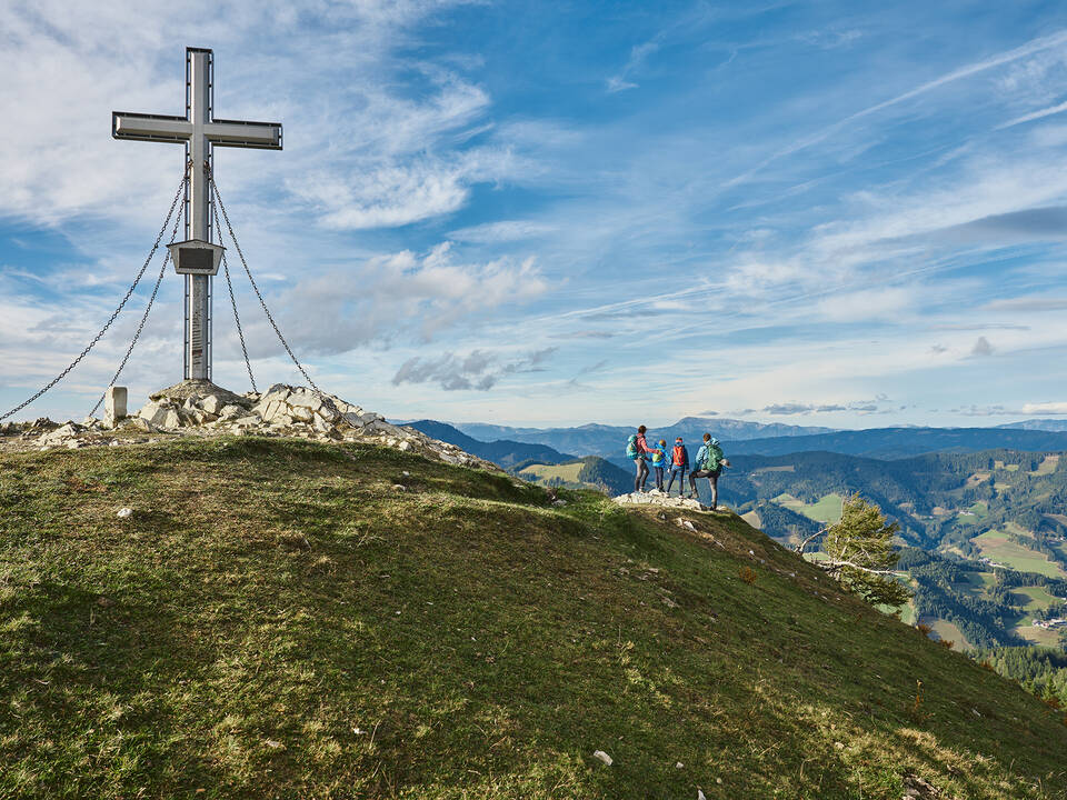 Eine Wanderung mit der Familie auf den Plankogel.