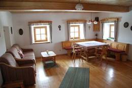 Living and dining room in the holiday house