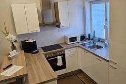 Küche im Apartment Hofacker in Pernegg an der Mur