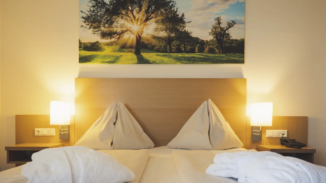 Doppelzimmer im Vital Hotel Styria.