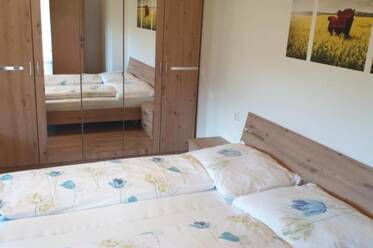 Schlafzimmer in der Ferienwohnung Gabraunerhof in Pernegg an der Mur Schlafzimmer in der Ferienwohnung Gabraunerhof in Pernegg an der Mur