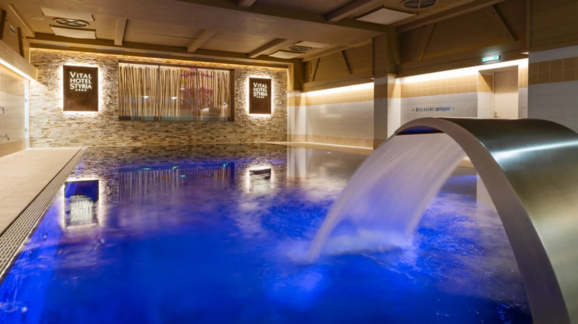 Das Hallenbad im Vital Hotel Styria. Das Hallenbad im Vital Hotel Styria.
