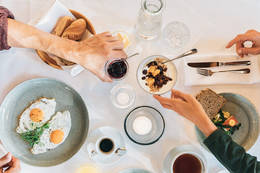 Frühstück beim Naturhotel Bauernhofer