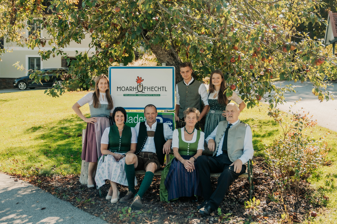 Die Familie vom Moarhofhechtl. Die Familie vom Moarhofhechtl.