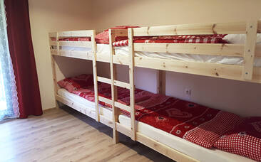 Stockbettzimmer im Ferienhaus