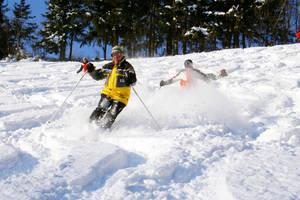 Schifahren im Tiefschnee