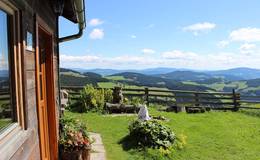 Herrliches Panorama bei der Sommeralmhütte