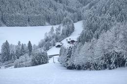 Ferienhaus Naintschbauer im Winter.