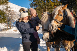 Family with the Horses on the Teichalm