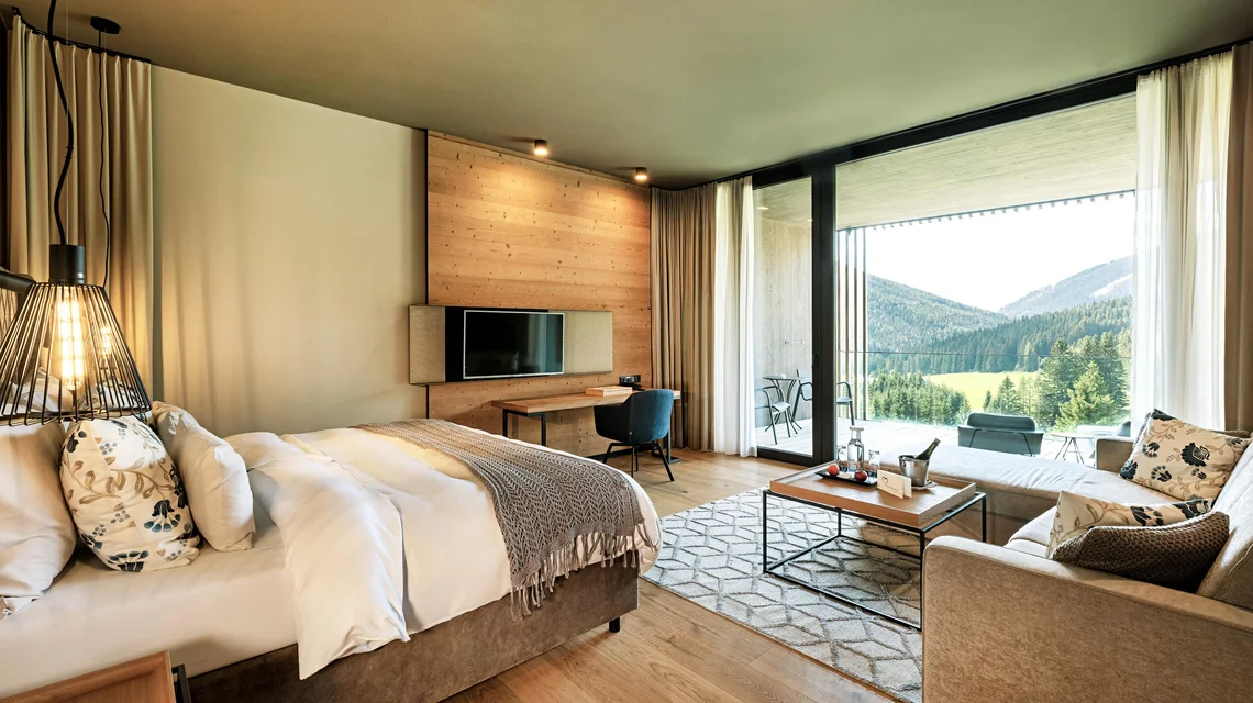 Zimmer im Almdesign beim Almwellness Hotel Pierer