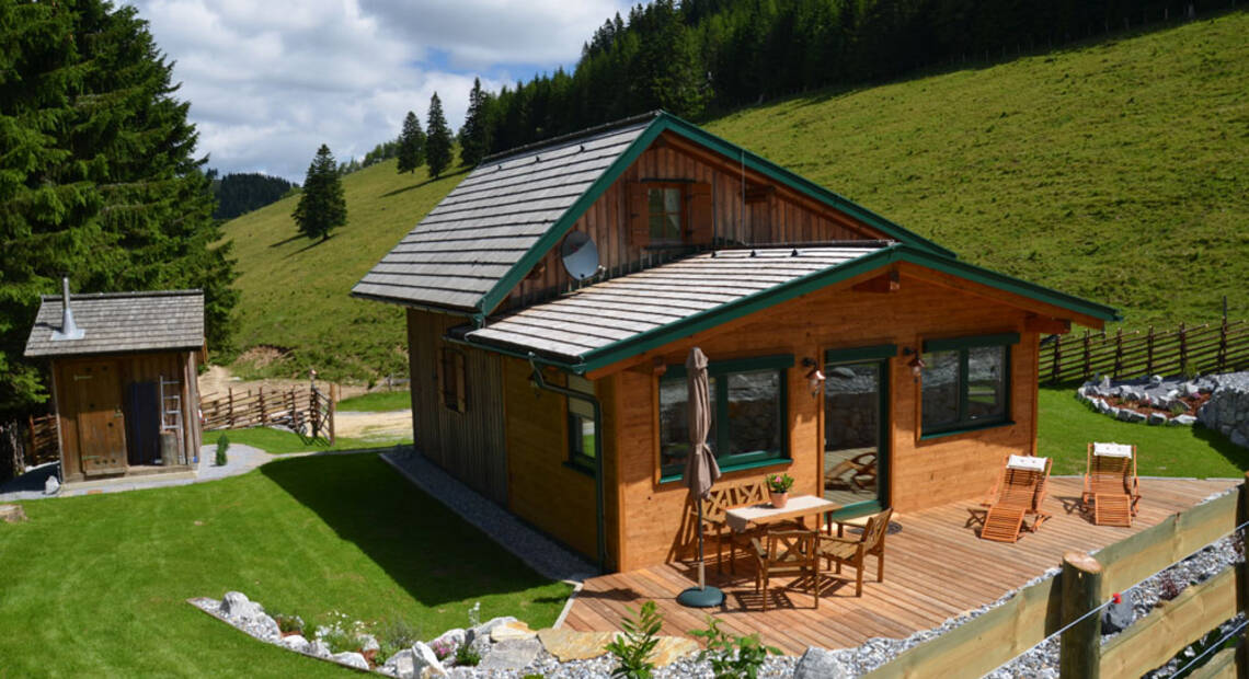 Die Almhütte Huber auf der Teichalm